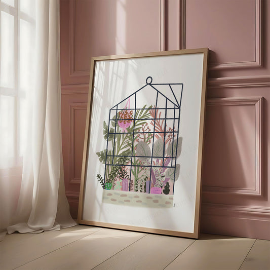 Pink Greenhouse Print