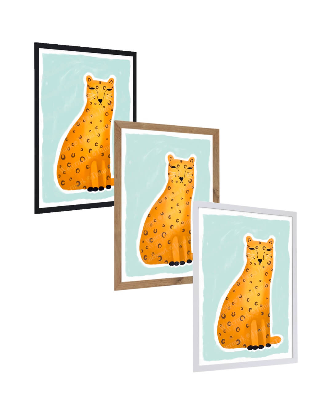 Green & Golden Leopard