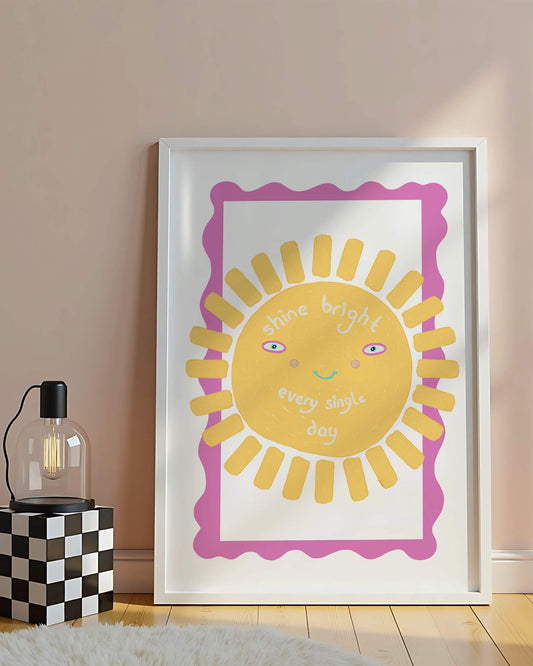 Shine Bright Pink Print