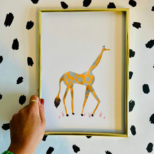 Tropical Giraffe Attitude Print