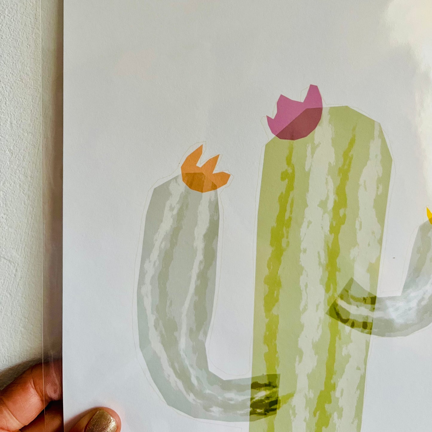 Overlay Cactus Print