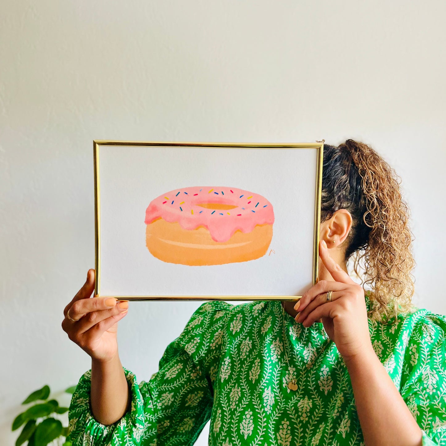 Pink Doughnut Print